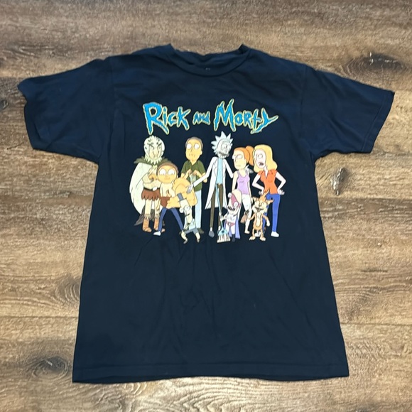 Rick and Morty‎ navy tshirt small - Picture 1 of 3